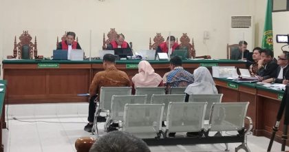 Sidang lanjutan kasus dugaan korupsi pembangunan RSUD Kolaka Timur di Pengadilan Tipikor Kendari