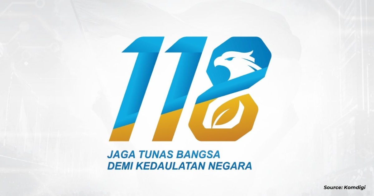 Logo Hari Kebangkitan Nasional 2026 bertuliskan 118 dengan simbol elang dan tunas berwarna biru dan emas