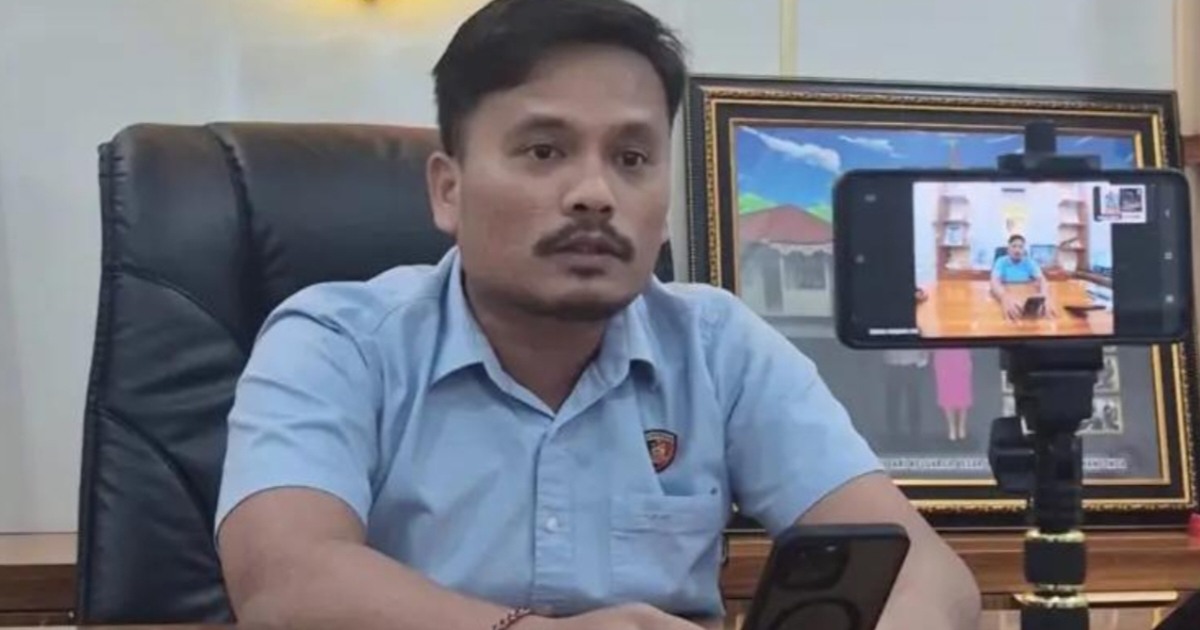 AKP Welliwanto Malau saat memberikan keterangan kasus dugaan pencabulan ART di Kendari