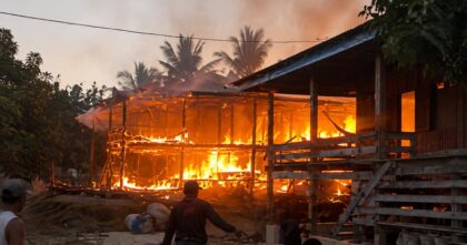 Kebakaran rumah warga di Basala Konawe Selatan diduga akibat korsleting listrik