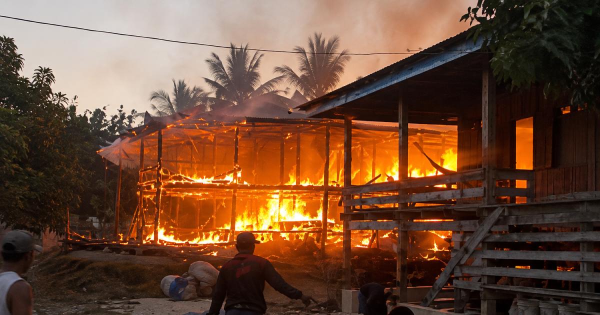 Kebakaran rumah warga di Basala Konawe Selatan diduga akibat korsleting listrik